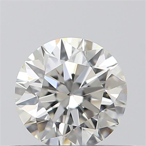 Picture of 0.40 Carats, Round with Excellent Cut, I Color, SI1 Clarity and Certified by GIA