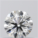 0.40 Carats, Round with Very Good Cut, F Color, SI1 Clarity and Certified by GIA