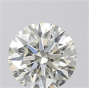 0.44 Carats, Round with Excellent Cut, K Color, VS2 Clarity and Certified by GIA