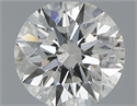 0.50 Carats, Round with Excellent Cut, J Color, SI2 Clarity and Certified by GIA