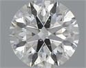 0.56 Carats, Round with Excellent Cut, J Color, SI2 Clarity and Certified by GIA