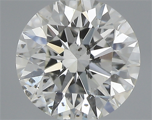 Picture of 0.53 Carats, Round with Excellent Cut, J Color, SI2 Clarity and Certified by GIA