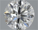 0.40 Carats, Round with Very Good Cut, H Color, SI1 Clarity and Certified by GIA