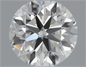 0.40 Carats, Round with Very Good Cut, H Color, SI1 Clarity and Certified by GIA