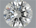 0.55 Carats, Round with Excellent Cut, K Color, SI1 Clarity and Certified by GIA