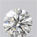 0.43 Carats, Round with Excellent Cut, J Color, VVS1 Clarity and Certified by GIA