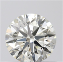 0.50 Carats, Round with Excellent Cut, K Color, VS2 Clarity and Certified by GIA