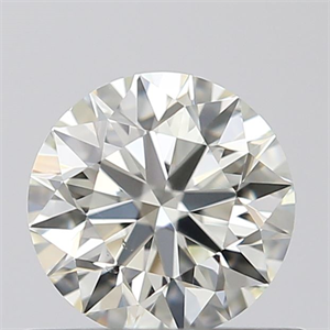 Picture of 0.50 Carats, Round with Excellent Cut, K Color, VS2 Clarity and Certified by GIA