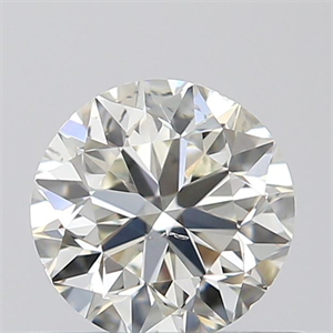 Picture of 0.50 Carats, Round with Very Good Cut, K Color, SI2 Clarity and Certified by GIA