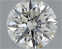 0.51 Carats, Round with Excellent Cut, J Color, SI1 Clarity and Certified by GIA