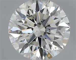 Picture of 0.51 Carats, Round with Excellent Cut, J Color, SI1 Clarity and Certified by GIA