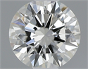 0.40 Carats, Round with Excellent Cut, J Color, IF Clarity and Certified by GIA