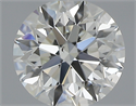 0.40 Carats, Round with Excellent Cut, J Color, VS2 Clarity and Certified by GIA