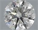 0.42 Carats, Round with Excellent Cut, J Color, SI2 Clarity and Certified by GIA