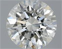 0.52 Carats, Round with Excellent Cut, K Color, SI1 Clarity and Certified by GIA