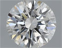 0.42 Carats, Round with Excellent Cut, F Color, VVS2 Clarity and Certified by GIA