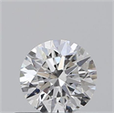 0.40 Carats, Round with Excellent Cut, D Color, SI1 Clarity and Certified by GIA