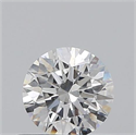 0.40 Carats, Round with Excellent Cut, F Color, SI2 Clarity and Certified by GIA