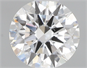 0.42 Carats, Round with Excellent Cut, E Color, SI1 Clarity and Certified by GIA