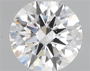 Picture of 0.42 Carats, Round with Excellent Cut, E Color, SI1 Clarity and Certified by GIA