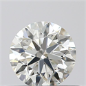 0.40 Carats, Round with Excellent Cut, K Color, VS2 Clarity and Certified by GIA