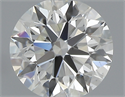 0.43 Carats, Round with Excellent Cut, J Color, VS2 Clarity and Certified by GIA