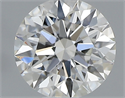 0.41 Carats, Round with Excellent Cut, H Color, VS2 Clarity and Certified by GIA