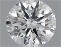 0.40 Carats, Round with Excellent Cut, F Color, SI1 Clarity and Certified by GIA