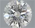 0.50 Carats, Round with Excellent Cut, J Color, SI1 Clarity and Certified by GIA