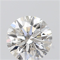 0.44 Carats, Round with Excellent Cut, I Color, VVS2 Clarity and Certified by GIA