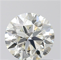 0.60 Carats, Round with Excellent Cut, L Color, VS2 Clarity and Certified by GIA