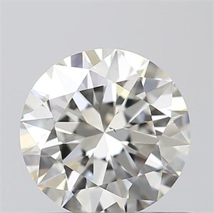 Picture of 0.54 Carats, Round with Excellent Cut, K Color, VS2 Clarity and Certified by GIA