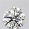 0.40 Carats, Round with Excellent Cut, J Color, VVS1 Clarity and Certified by GIA