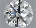 0.40 Carats, Round with Excellent Cut, J Color, SI1 Clarity and Certified by GIA