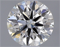 0.40 Carats, Round with Excellent Cut, I Color, VS2 Clarity and Certified by GIA