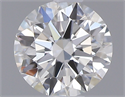 0.40 Carats, Round with Excellent Cut, G Color, VVS1 Clarity and Certified by GIA