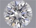 0.40 Carats, Round with Excellent Cut, F Color, SI1 Clarity and Certified by GIA