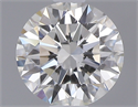 0.42 Carats, Round with Excellent Cut, H Color, VVS1 Clarity and Certified by GIA