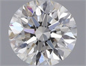 0.42 Carats, Round with Excellent Cut, G Color, VVS2 Clarity and Certified by GIA