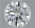 0.40 Carats, Round with Excellent Cut, D Color, VS2 Clarity and Certified by GIA