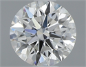 0.43 Carats, Round with Excellent Cut, H Color, VVS1 Clarity and Certified by GIA