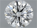 0.42 Carats, Round with Excellent Cut, E Color, SI1 Clarity and Certified by GIA