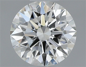 Picture of 0.40 Carats, Round with Excellent Cut, I Color, VVS1 Clarity and Certified by GIA