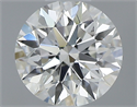 0.43 Carats, Round with Excellent Cut, H Color, VS2 Clarity and Certified by GIA