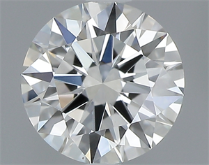 Picture of 0.43 Carats, Round with Excellent Cut, I Color, VVS1 Clarity and Certified by GIA