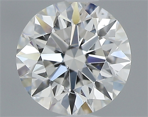 Picture of 0.42 Carats, Round with Excellent Cut, H Color, SI2 Clarity and Certified by GIA