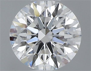 Picture of 0.42 Carats, Round with Excellent Cut, E Color, SI1 Clarity and Certified by GIA