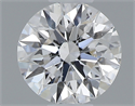 0.40 Carats, Round with Excellent Cut, D Color, SI2 Clarity and Certified by GIA