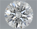 0.40 Carats, Round with Excellent Cut, H Color, VS2 Clarity and Certified by GIA