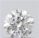 0.40 Carats, Round with Excellent Cut, F Color, SI1 Clarity and Certified by GIA